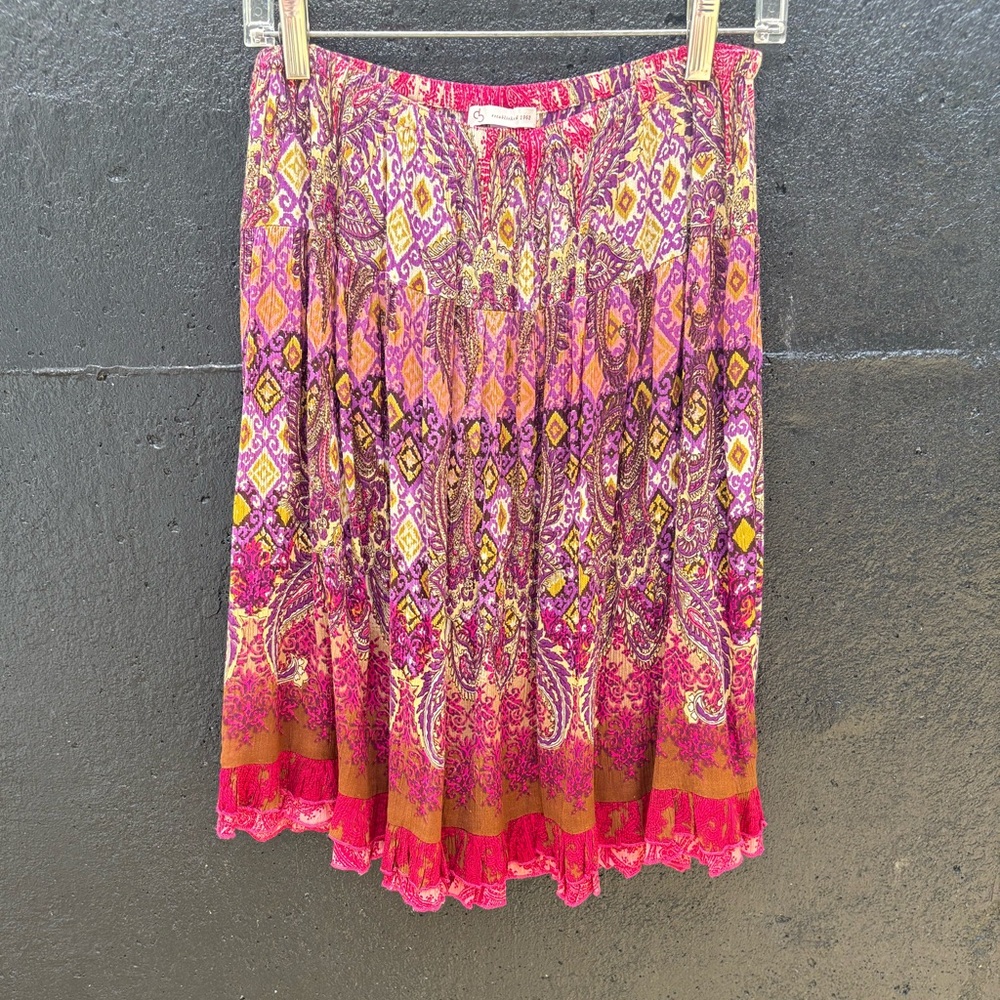 Women’s Dress Barn Multicolored Paisley Skirt Size M